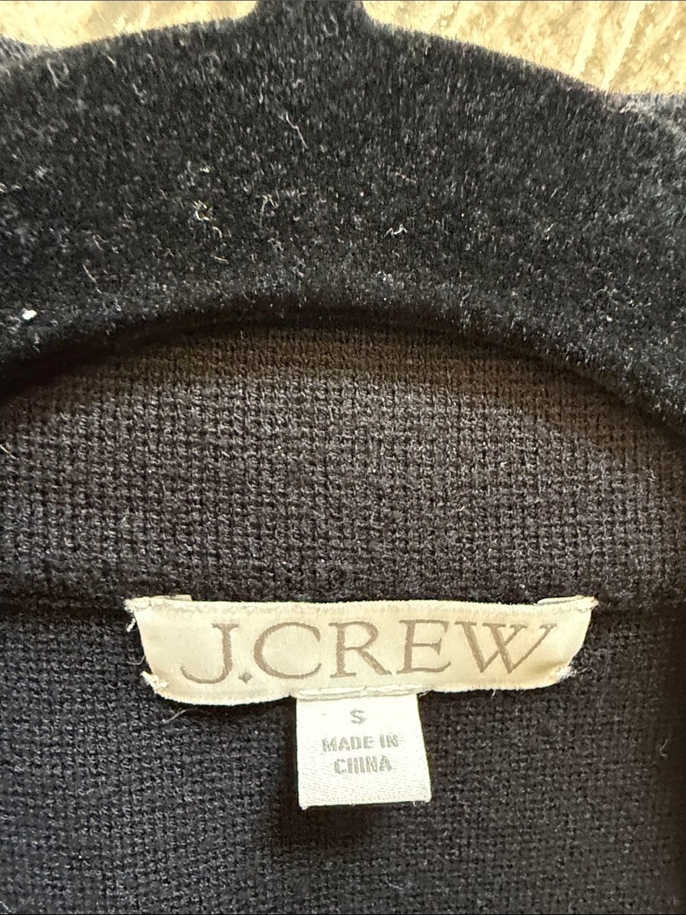 J. Crew Men's Black Crewneck Pullover Sweater